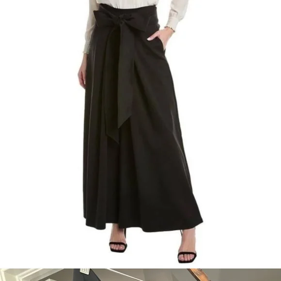 Agua Bendita Black Wide Leg Jumpsuit with High Waist